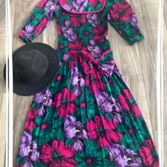 80s Vintage Maxi Dress