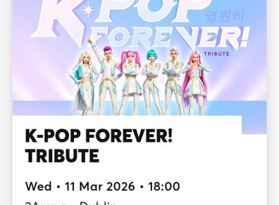 k pop concert 3 tickets