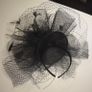 Fascinator in black. Image 7