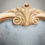 Vintage French Armoire Style Shield Shape Mirror Image 2