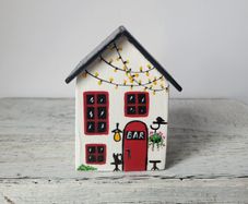 Handcrafted tiny wooden house!