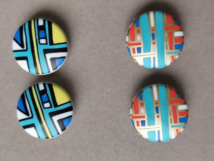 Vintage Earrings 1960s style Clip on X 3