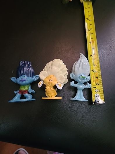 Set of Troll cake toppers