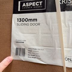 1300mm black sliding door Sonas