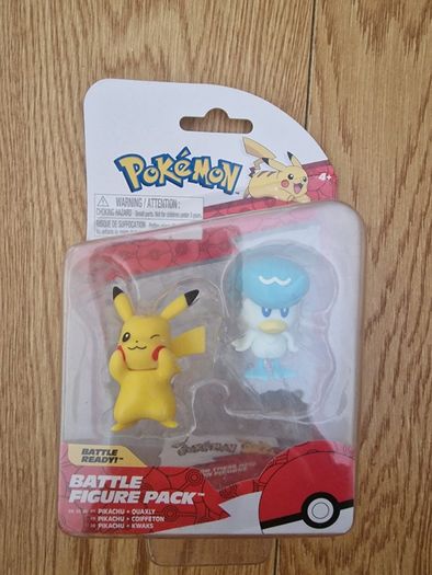 Pokemon 5cm Battle Figure 2-Pack - Quaxly & Pikachu