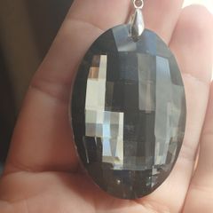 Pendant made of smoky quartz and 925 silver.