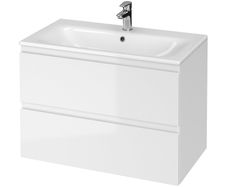 Vanity Unit Cersanit Moduo 80cm White Gloss (CABINET + WASHBASIN)
