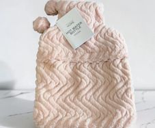 New Primark Home Blush Pink Fluffy Faux Fur Hot Water Bottle