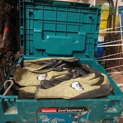 Box of protective gloves grade D