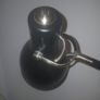 Tall Vintage Angle Pause Enamel and Chrome Lamp > 40 inches. Image 2