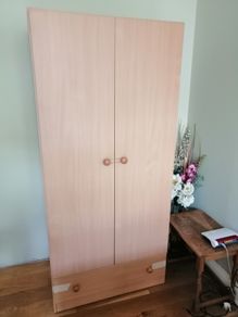 Wardrobe with shelves