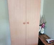 Wardrobe with shelves