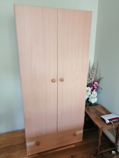 Wardrobe with shelves