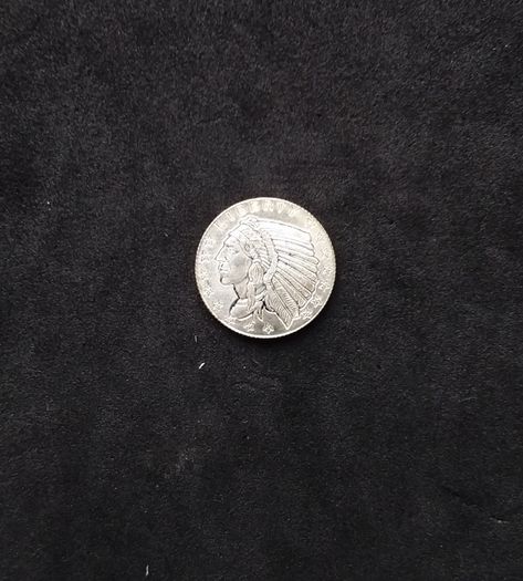 1/10 oz Incuse Indian Silver Round (.999 Fine Silver)- Golden State Mint
