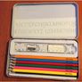 Personalised Engraved Colouring Pencils in case. Image 2