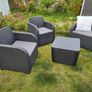 4 Seat Rattan Garden Set Image 2