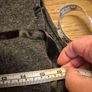 Mary Grant, Irish Designer, Distressed Grey Cashmere Blend Scarf Image 6