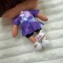 Barbie Chibi Mattel Plush Doll Brown Hair Tie Dye Dress approx. 12 USed Please see pictures Image 7