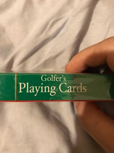Golf poker playing cards