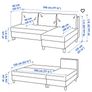 3 Seat Sofa Bed Chaise Longue IKEA ALVDALEN Image 5