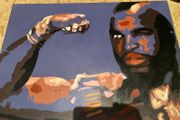 painting of Mr T from the A Team