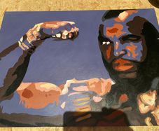 painting of Mr T from the A Team