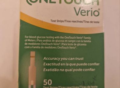 OneTouch Verio Test Strips 50 Pack Brand New Sealed