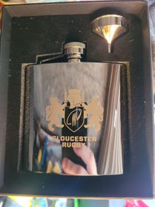 Gloucester rugby - Hip flask gift set