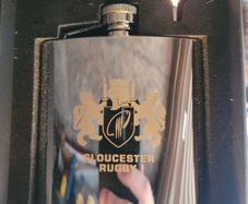 Gloucester rugby - Hip flask gift set