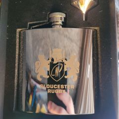 Gloucester rugby - Hip flask gift set