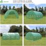 Polytunnel Greenhouse 4x3x2m 12m SquaredPoly Tunnels Gardening Walk In Pollytunnel Tent with Steel Frame (FREE POSTAGE) Image 4
