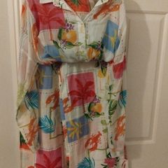 Summer suit light trousers and shirt size small