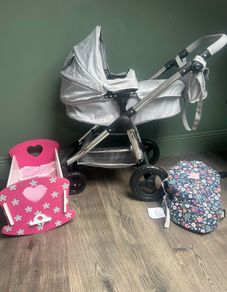 Doll Pram, body carrier & sleeping crib