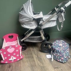 Doll Pram, body carrier & sleeping crib