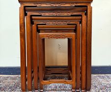 Vintage 1960s Hongmu Style Nesting Tables