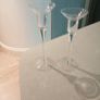 Two glass candle holders Image 2