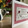 Vintage Embroidered Gingham Picture Frame Image 7