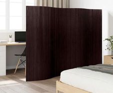 Room Divider Bamboo Dark Brown 250x165 cm