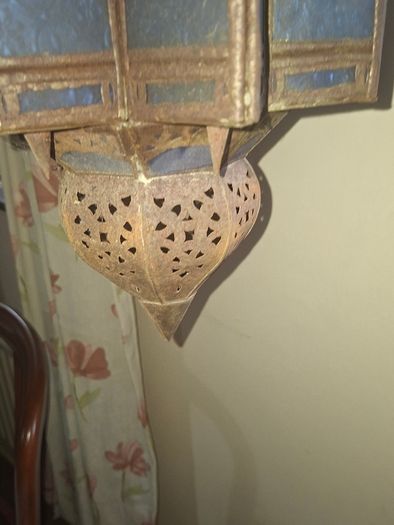 Vintage Large Moroccan, Moorish, or North African Hanging Lantern, Postage available or Collection
