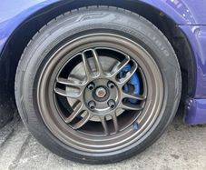 15" 4x100 gunmetal Enkei rpf1 style wheels