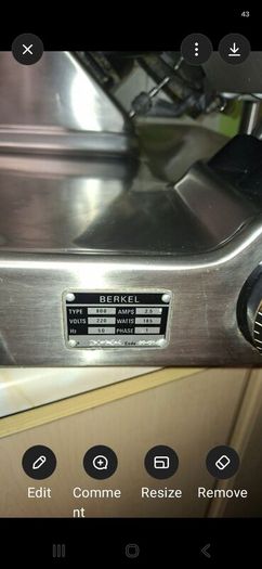 Berkel meat slicer