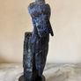 Large Hand-Carved Blue Sodalite Macaw Image 2