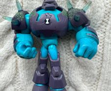 Ben 10 Omni Enhanced Shock Rock Action Figure Playmates Toys Cartoon approx 4.5"  Used Please look at the pictures