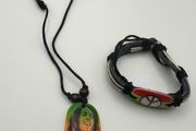 Bob Marley Necklace &amp; Bracelet