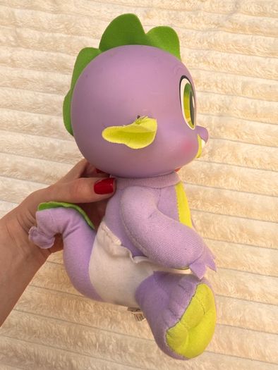 Hasbro My Little Pony So Soft Newborn Spike The Dragon 2011 Talking approx. 20 cm. Used Dirty Please see photos