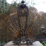 Antique Original Art Deco Brass Fan Fireplace Screen 32" Image 4