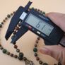 Vintage Jade & Tiger Eyes Stones Beads & Old Brass Beads Necklace Image 8