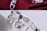 Women's Ladies party style jewellery silver Crystal Butterfly Rings