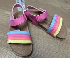 BNwT rainbow & pink sandals for a girl, size 29 (11)