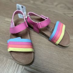 BNwT rainbow & pink sandals for a girl, size 29 (11)